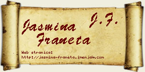 Jasmina Franeta vizit kartica